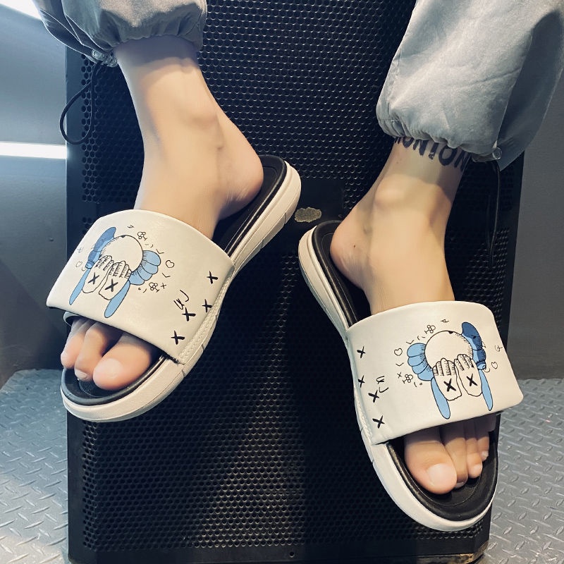 Oeggeo shop Dép Quai Dán Đế Dày Kiểu Dáng Thể Thao Dành Cho Nam Và Nữ