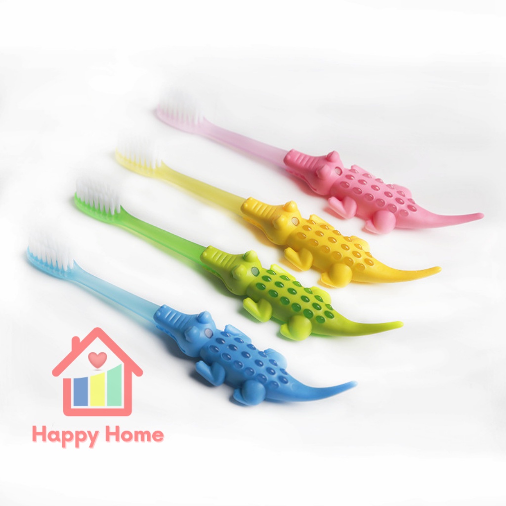 Bàn chải đánh răng cho bé lông siêu mềm, bàn chải đánh răng trẻ em Happy Home