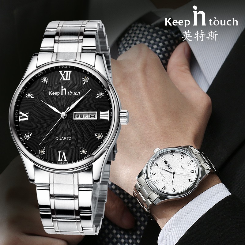 ĐỒNG HỒ NAM KEEP IN TOUCH 8191 DÂY THÉP SANG TRỌNG Bán lẻ giá sỉ