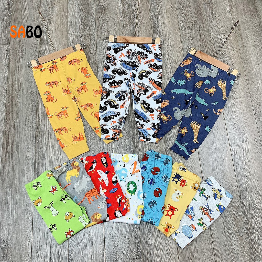 Quần Dài Bozip Cho Bé Từ 7-17Kg, Chất Cotton Bozip Xuất Dư Chuẩn Loại 1