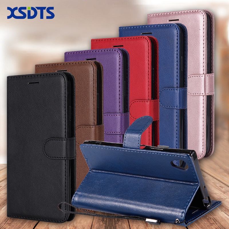 Bao da PU điện thoại kiểu ví gập cho Sony Xperia XA Ultra F3211 F3212 F3215 Sony Xperia XA2 XA3 Sony Xperia XA1 Ultra