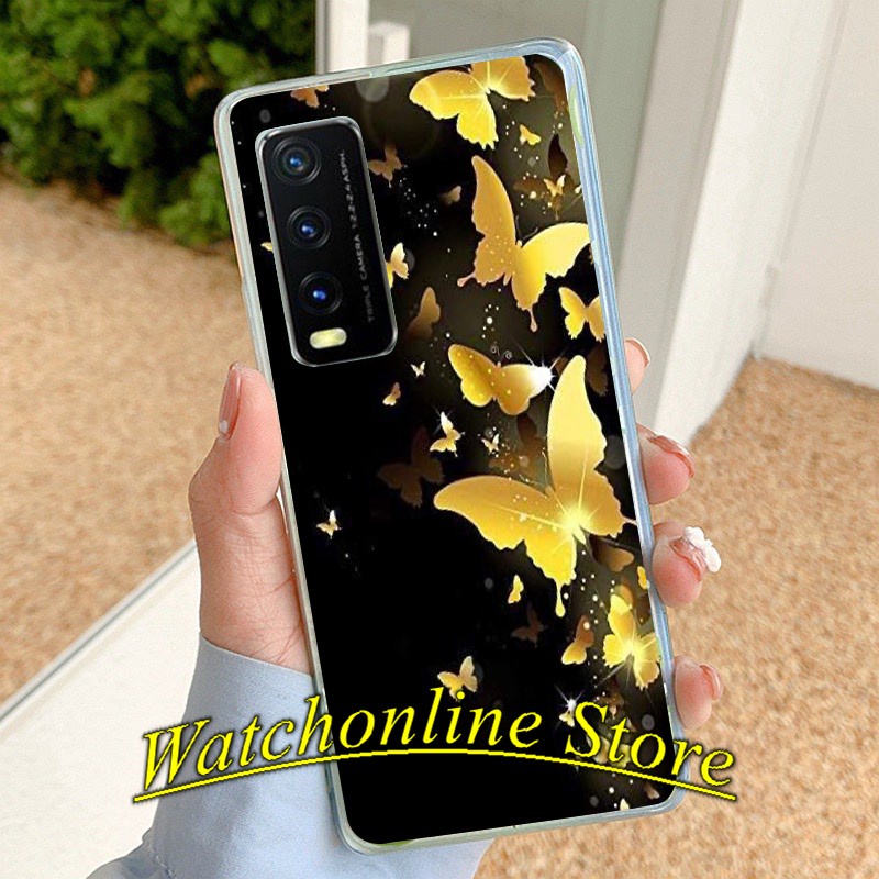 Ốp lưng silicon Samsung Galaxy A04S M23 M33 M53 A33 A13 A23 A03 S21Fe A53 A02s A03s A12 A22 M12 M32 A02 M02 in hình Bướm