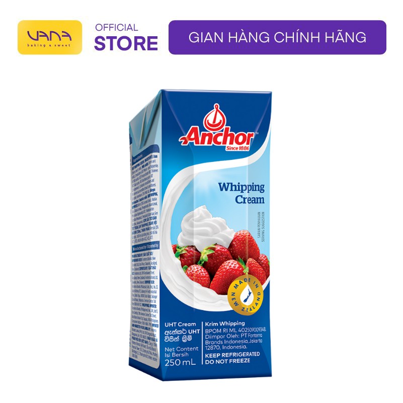 [CHỈ SHIP NỘI THÀNH HÀ NỘI] KEM ANCHOR WHIPPING CREAM (250ML)