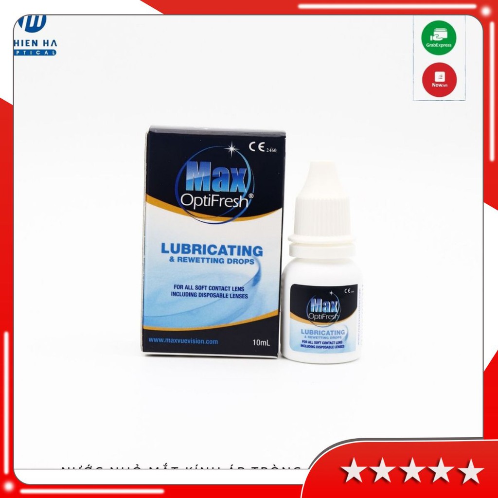 Nước nhỏ mắt Max, nước nhỏ mắt dùng cho kính áp tròng, lens nhập khẩu Malaysia