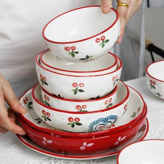 Bát cơm cherry hoa hồng