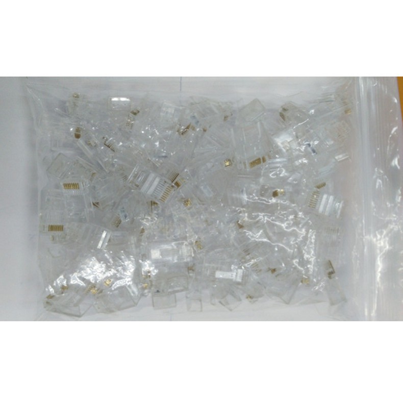 Đầu Bấm Dây Mạng Hạt mạng Đầu RJ45 cat5 hoặc cat6 Truyền tín hiệu mạng với hiệu xuất cao chuyên dùng cho hệ thống mạng