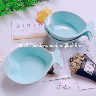 Bát cá tim sứ ăn dặm loại to