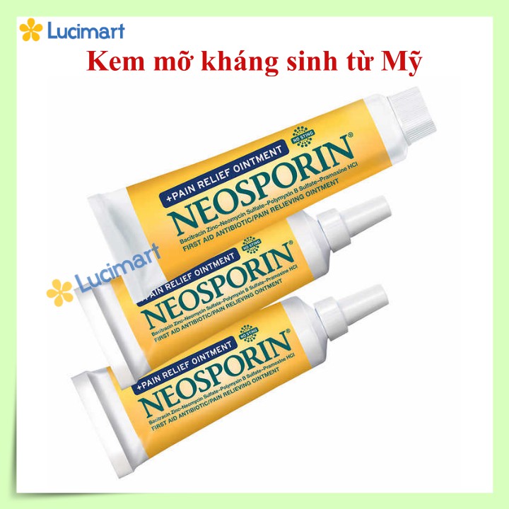 Kem mỡ kháng sinh Neosporin First Aid Maximum Strength Ointment của Mỹ, 1 tuýp 28.3g