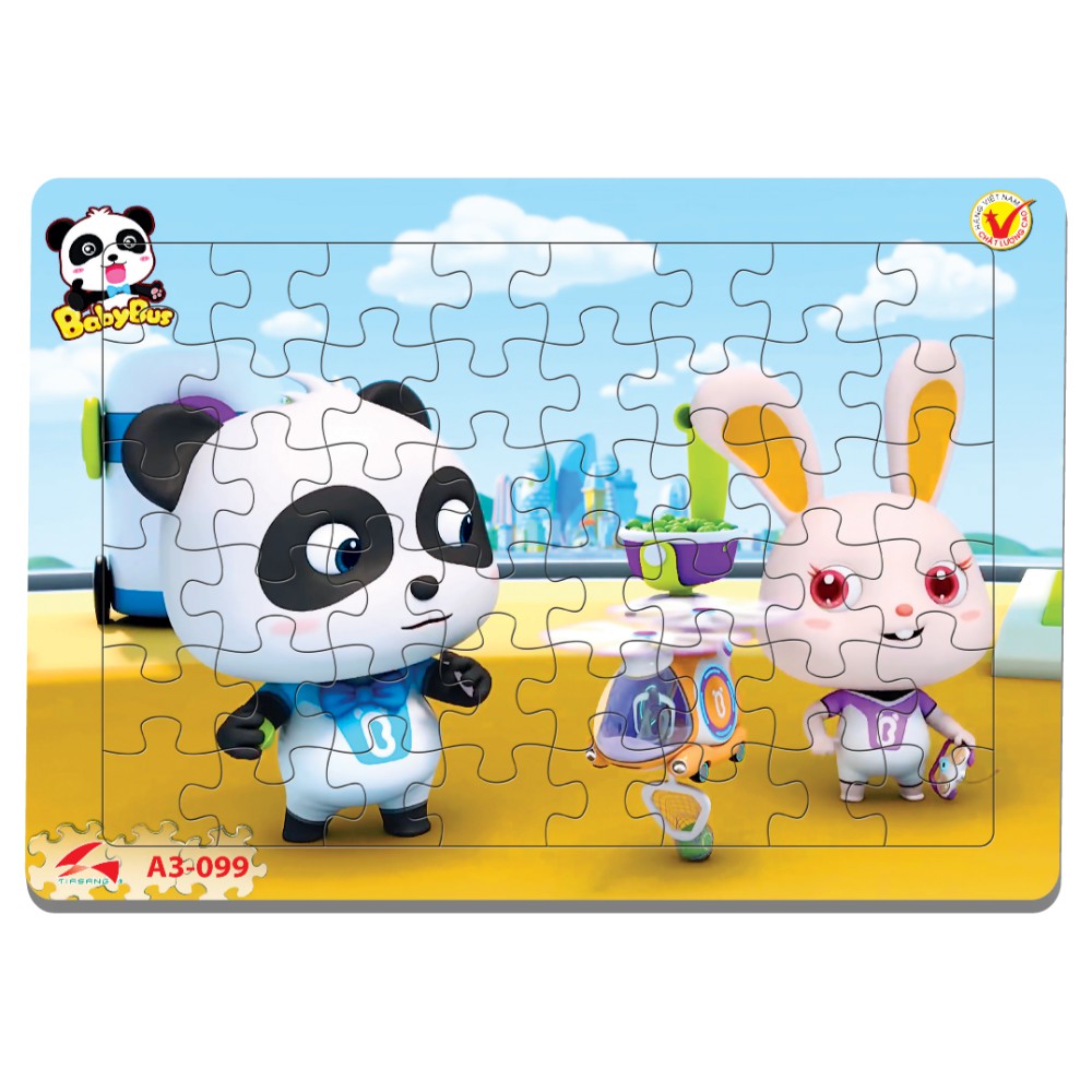 Bộ Tranh Ghép Hình A3 Loại To, Puzzle 48 mảnh ghép, Tranh Xếp Hình Nhiều Mẫu Đáng Yêu, Đồ Chơi Trí Tuệ Trẻ Em MecoMart