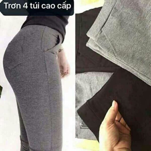 FREESHIP 99K TOÀN QUỐC_Quần Legging 4 Túi Đen | BigBuy360 - bigbuy360.vn