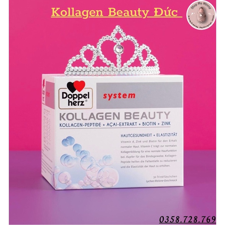 Collagen Thủy Phân Doppelherz Kollagen Beauty, 30 x 25 ml