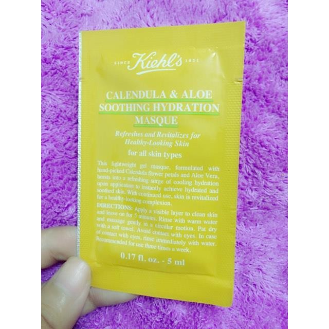 [sample 5ml] Mặt nạ Kiehl’s Calendula & Aloe Soothing Hydration Masque