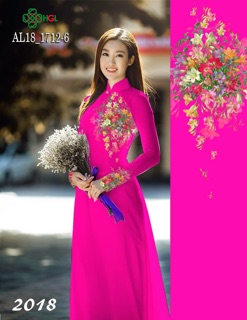 Vải Áo Dài Tằm Ý/ Lụa Nhật Hoa Ngực