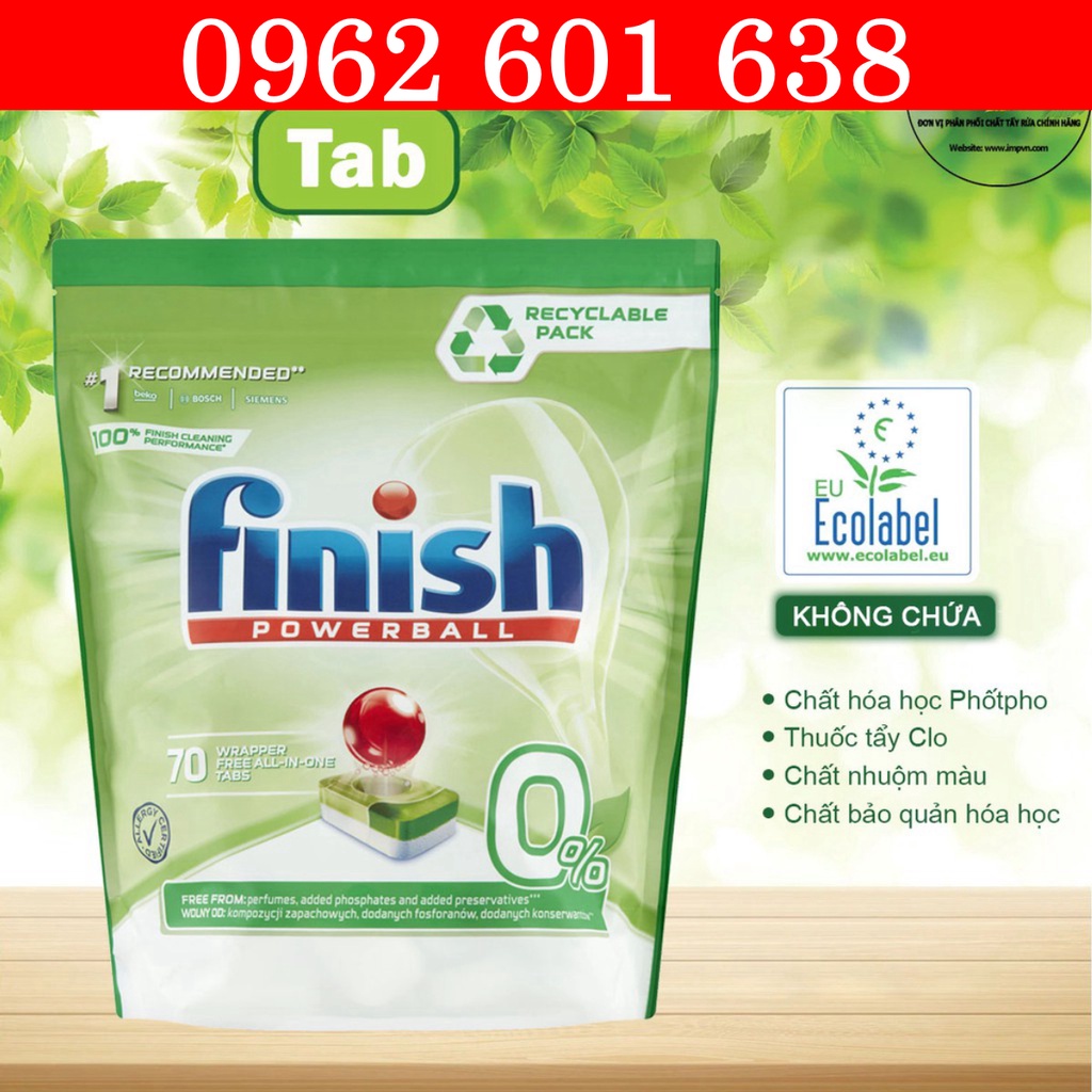 Viên rửa bát Finish Power all in 1 120 viên