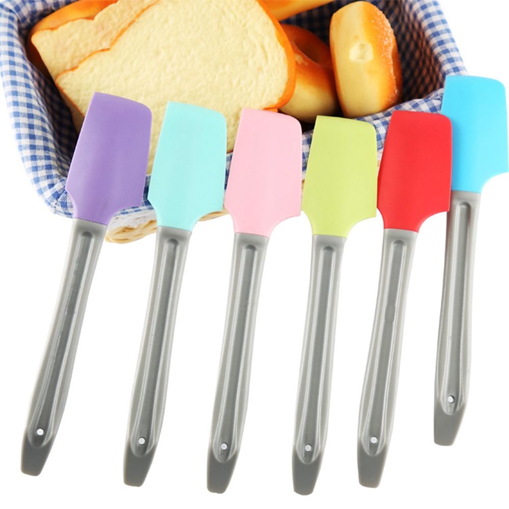 Set 1 / 3 Muỗng Silicon Mềm Mini Dùng Trộn Bột Làm Bánh Tiện Dụng