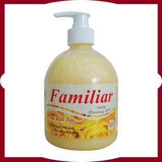 Nước rửa tay khử sạch mùi tanh, ngăn ngừa vi khuẩn tiếp xúc, êm dịu da tay hương blooming love familiar 500ml