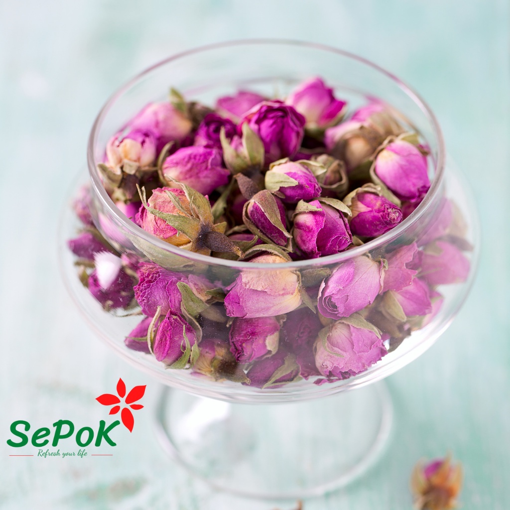 Nụ Hoa Hồng Hữu Cơ Sấy Khô 100g - Làm Trà Dưỡng Nhan, Bồi Bổ Cơ Thể Sepok