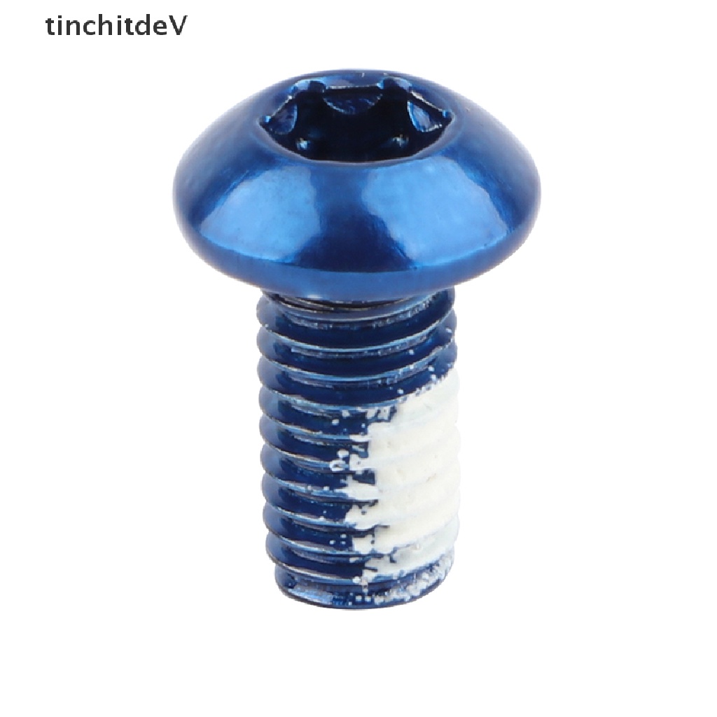 Bộ 12 Ốc Vít Hợp Kim T25 M5x10m Nhiều Màu Sắc Gắn Phanh Đĩa Xe Đạp