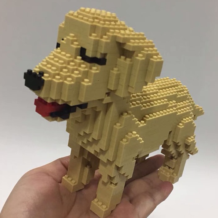 Mô Hình Lắp Ráp Lego Hình Chú Chó Husky Cho Người Lớn