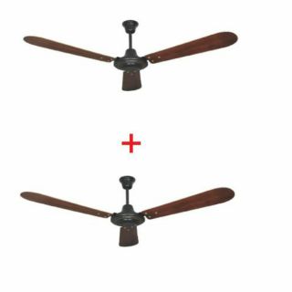 Combo 2 quạt trần cánh gỗ Kim Thuận Phong CG206 đường kính sải cánh 1,32m (Hàng chính hãng)