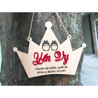 Decor gỗ - Biển/Bảng tên shop
