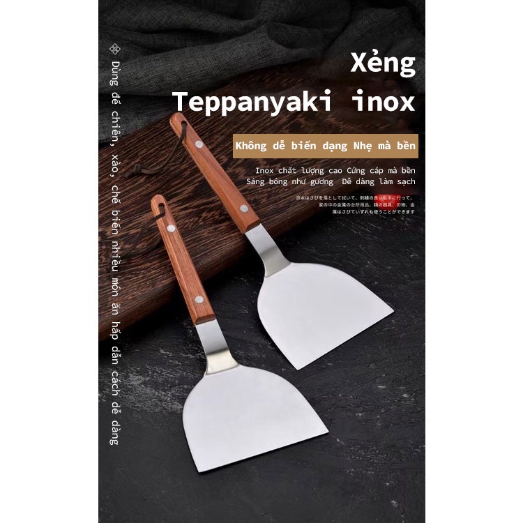 Xẻng Xúc Thịt Làm Bánh Pancake Bằng Sắt Kiểu Nhật Hàn