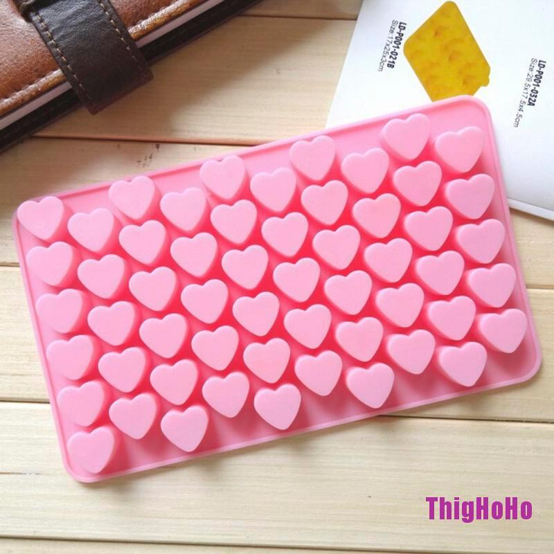 Khuôn silicone làm đá viên hình trái tim Ae21