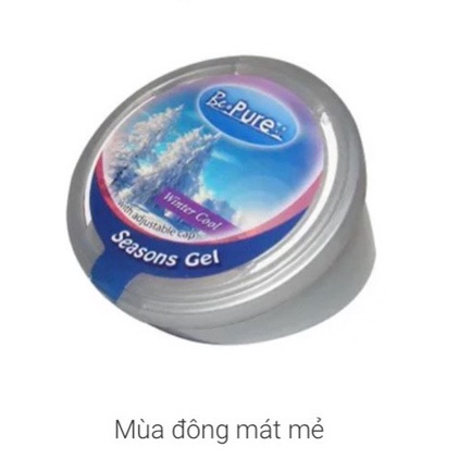 (SALE 50%)MUA LẺ GIÁ SỈ Nước hoa Ôtô Be Pure Seasons Gel Series Gel / 75g-GETF1-Winter Cool