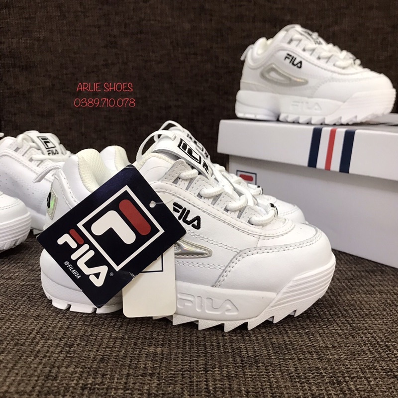 Giày Fila Disruptor Us Da Thật Kid Trẻ em Authentic 💯%