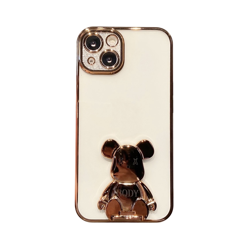 Ốp Điện Thoại Trong Suốt In Hình Gấu Sang Trọng Cho iphone 13 Pro Max i13 13pro 11 Pro Max i11 X XR Xs Max 7plus 8plus 12Pro 12 Pro Max