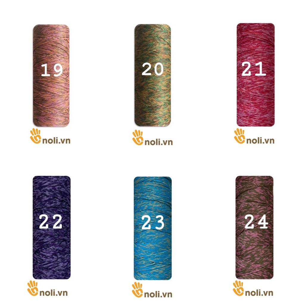 Sợi dệt loang 2mm (Mã 13 đến 24)