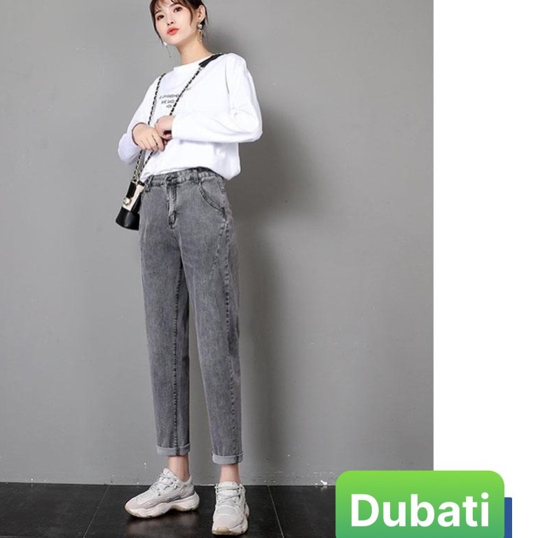 QUẦN BAGGY JEAN NỮ LƯNG CAO NÂNG MÔNG HÀN QUỐC CAO CẤP - DB 024 - DUBATI FASHION