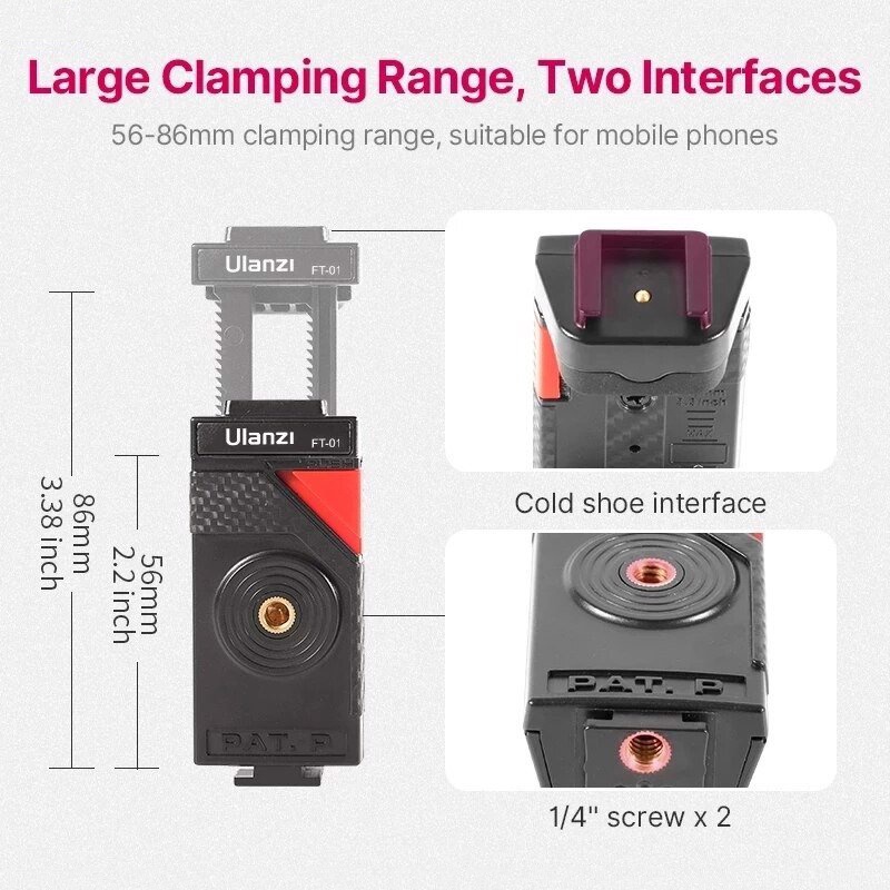 Chân Đế Tripod Bạch Tuộc Xoay 360° Cho Smartphone, Gopro, Máy Ảnh, Tải Trọng 2 Kg Ulanzi U-SELECT FT-01