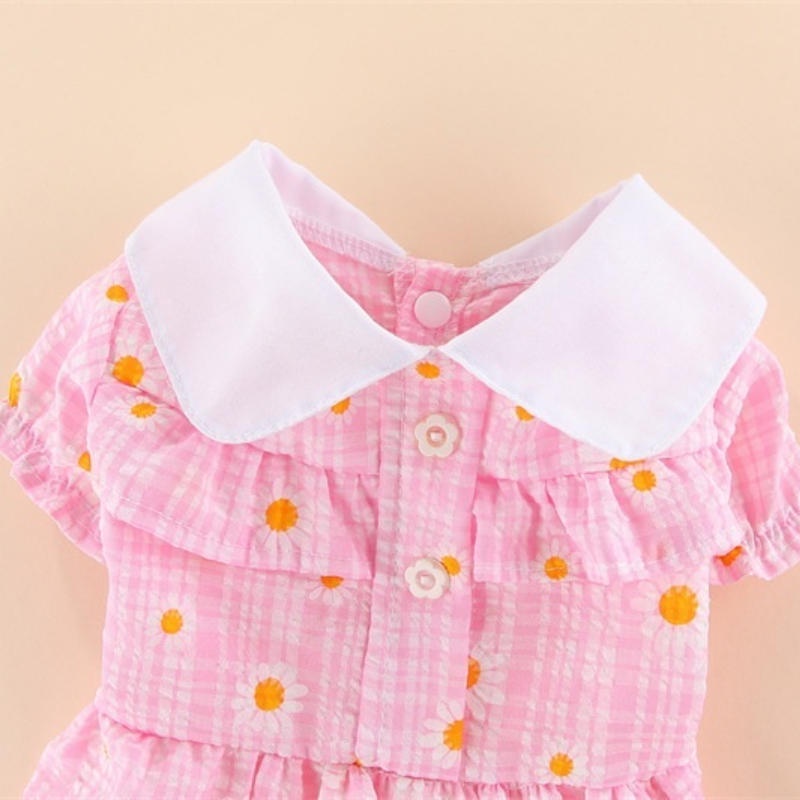 Đầm HIPIDOG họa tiết hoa xinh xắn size S-XL thích hợp cho thú cưng