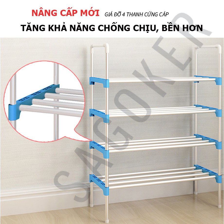 Kệ giày dép, giá giày dép Inox đa năng 3, 5, 7 tầng FITOTY, mã KED201