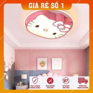 Đèn Ốp Trần - Đèn LED Ốp Trần phòng ngủ cho bé Hello Kitty, 3 chế độ áng sáng HTOT-09