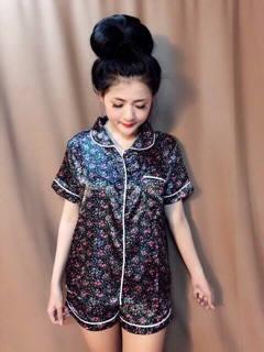 Bộ pizama phi lụa rẻ đẹp