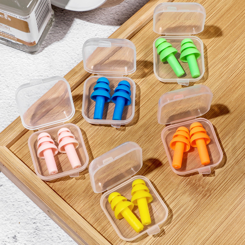 Nút Bịt Tai Giảm Tiếng Ồn Hình Cây Thông Bằng Silicone