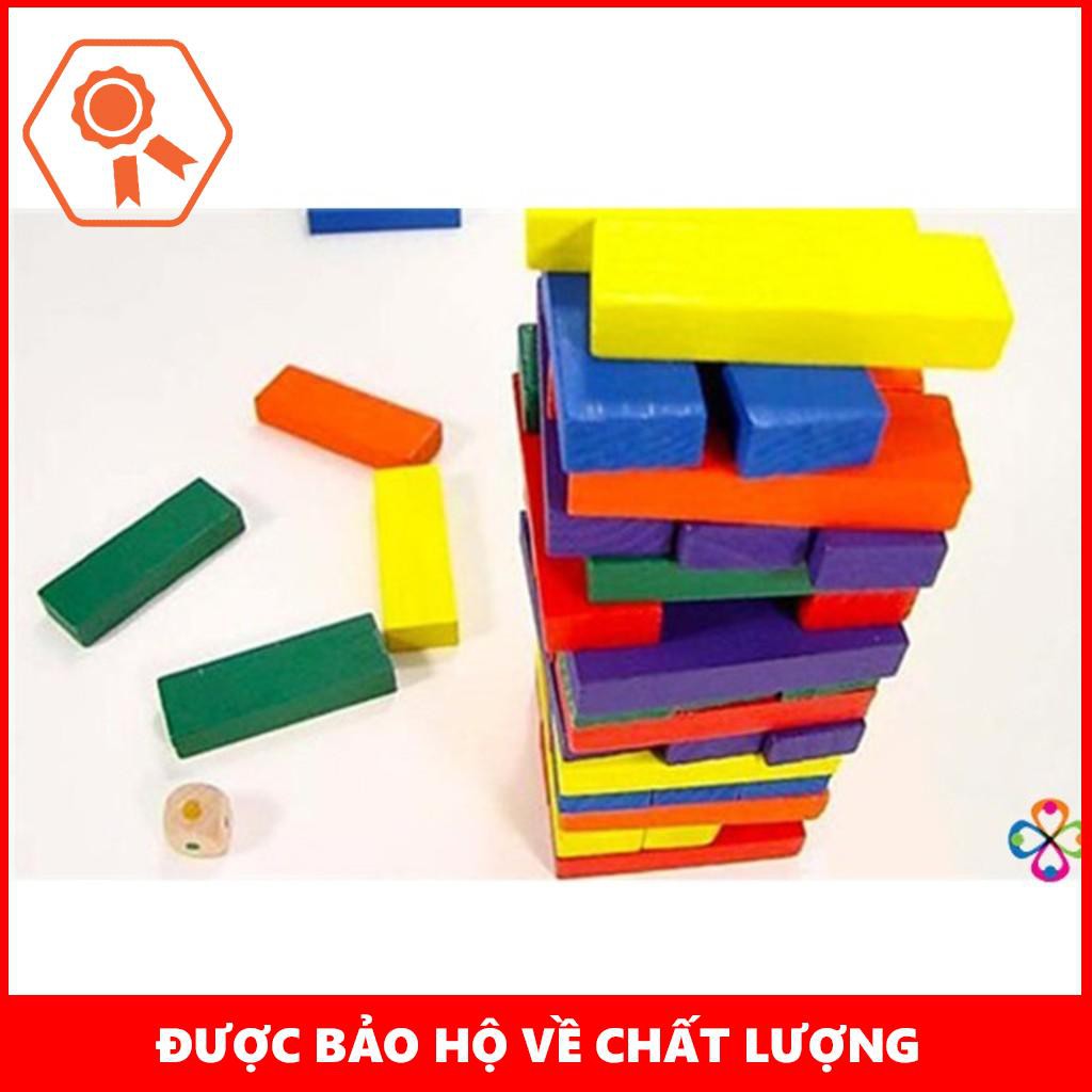 Bộ đồ chơi rút gỗ 48 thanh màu – THANH XUÂN