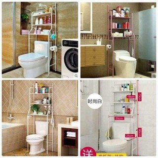 Kệ 3 tầng để sau bồn cầu trong nhà tắm hoặc trên máy giặt