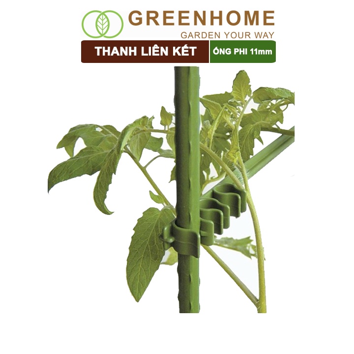 Thanh liên kết ống phi 11mm, Nhật Bản, Daim, hỗ trợ làm khung, giàn cây leo, dễ lắp ráp |Greenhome