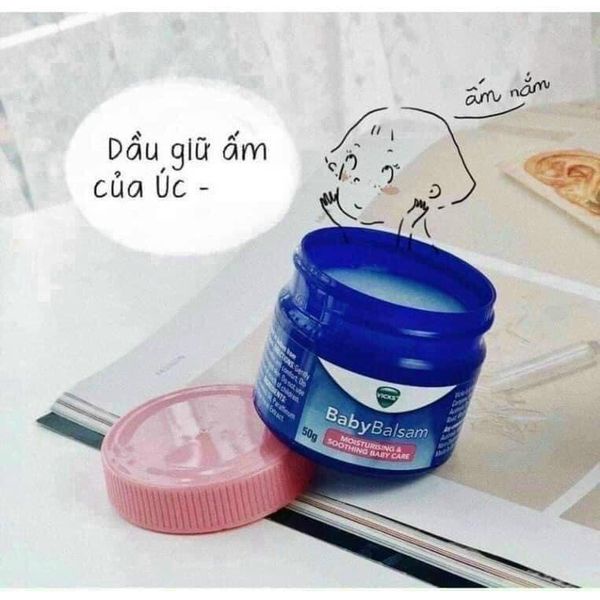 Dầu Ấm Ngực Vicks BaBy Balsam 50g Úc