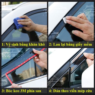 VÈ CHE MƯA XE ACCENT 2018 - VÈ ĐEN