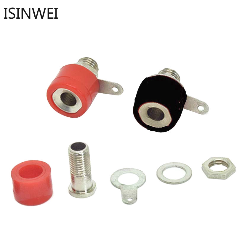 10 phụ kiện phích cắm đàn hồi cho thiết bị âm thanh 4mm