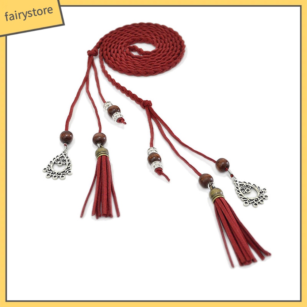 Thắt Lưng Dây Bện Đính Hạt Thiết Kế Tinh Tế