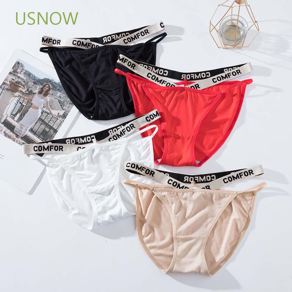 Quần Lót Thể Thao Co Giãn Có Dây In Chữ Phong Cách Âu Mỹ Quyến Rũ Cho Nữ