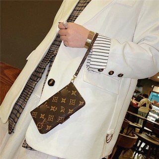 Bao da điện thoại 2 mặt l.v, gc kèm 1 dây đeo tay có ngăn đựng thẻ dành cho 6/7/8/6p/7p/8p/x/xs/xr/xsmax/11/11promax