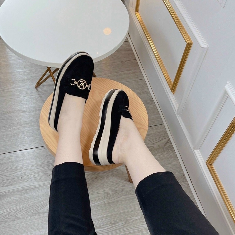 Giày Sục Nữ dẫm gót - Sục đế xuồng siêu nhẹ cực êm cao 7cm, Dép sục nữ đế xuồng siêu nhẹ chất dạ Hót nhất