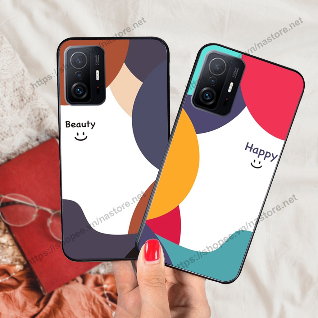 Ốp lưng Xiaomi Xiaomi 11T 5G - Xiaomi 11T Pro 5G ( Mi 11T 5G - Mi 11T Pro 5G) mặt cười, họa tiết caro đơn giản đẹp cute