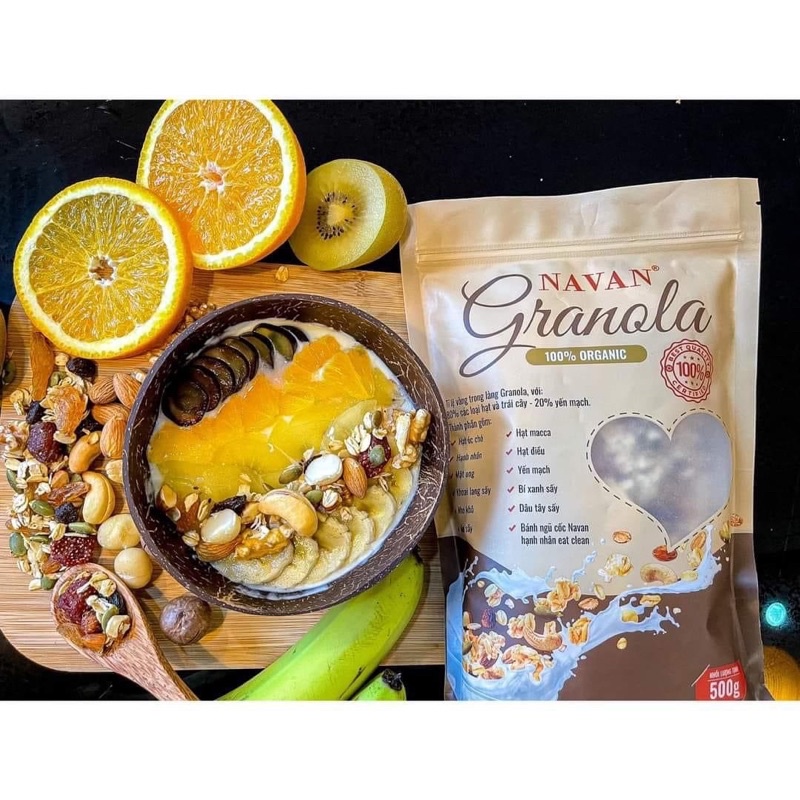 Ngũ cốc hạt Granola Navan dinh dưỡng lợi sữa Date mới nhất